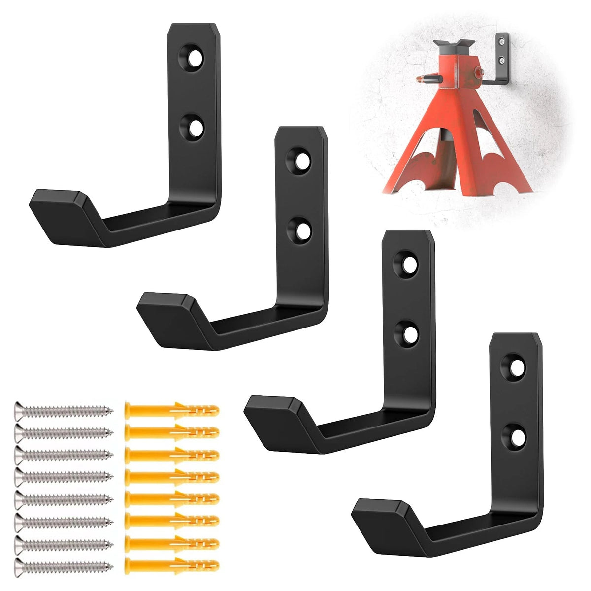 Jack Stand Wall Mount Organizer for Car Stands Hooks