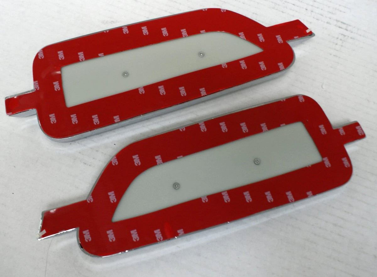 Set of 2 Chrome ABS Stick On Side Air Vents for GMC Yukon Tahoe (EAV029)