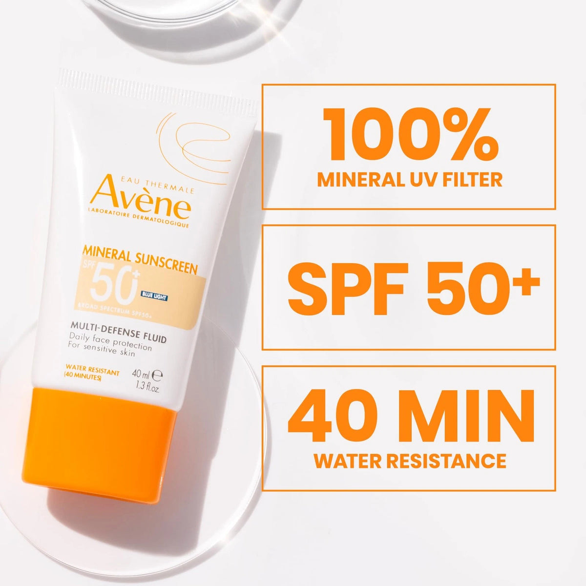 Mineral Sunscreen Multi-Defense Fluid for Avène (Pack of 1)