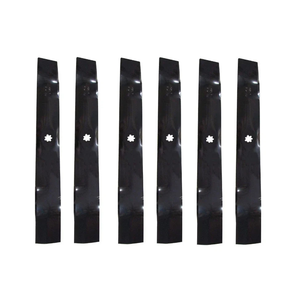 Set of 6 Mower Deck Blades for John Deere D100, D110, D120 (AM137333)