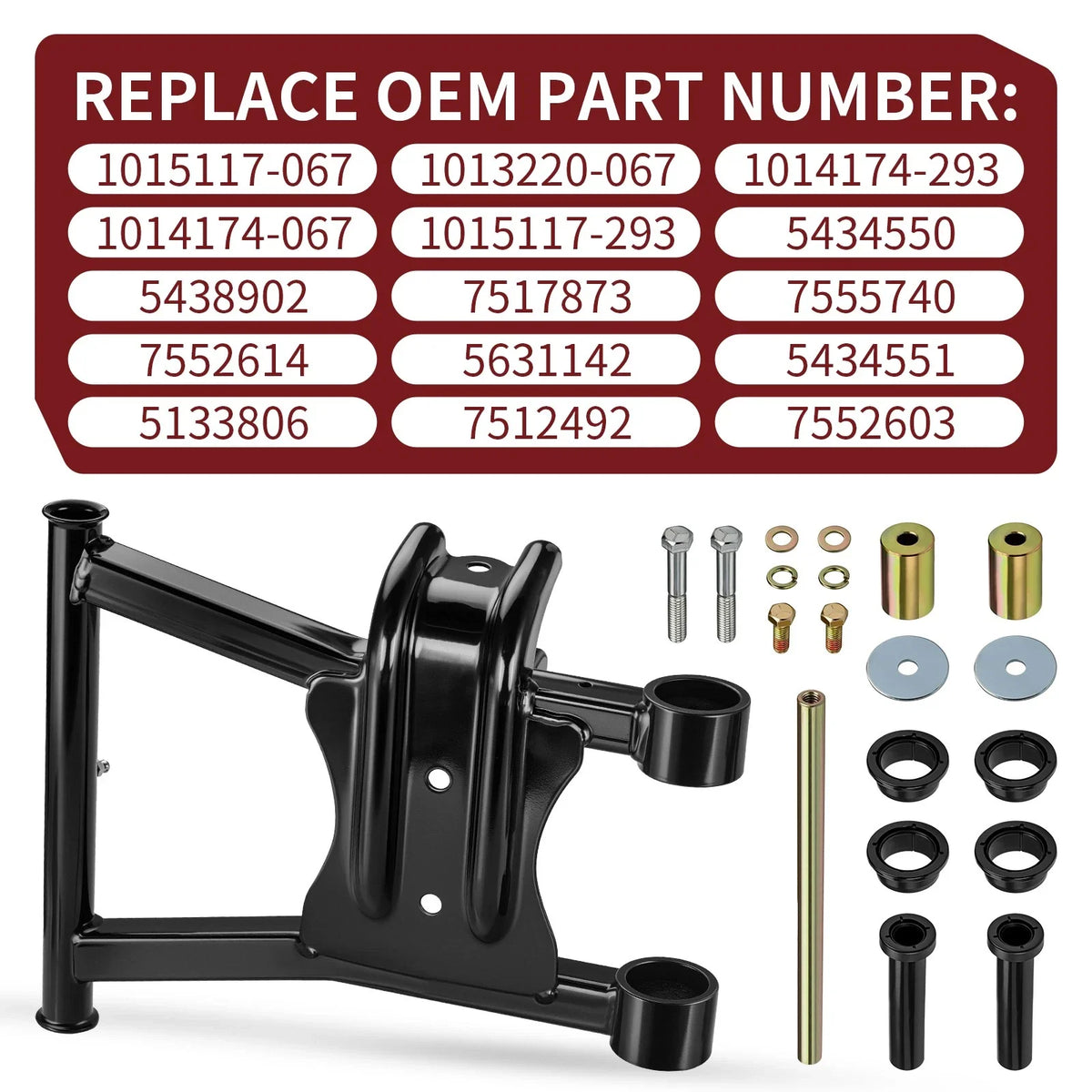 Rear Lower Left A-Arm for Polaris Sportsman 700 (2003–2007) w/ Bushing