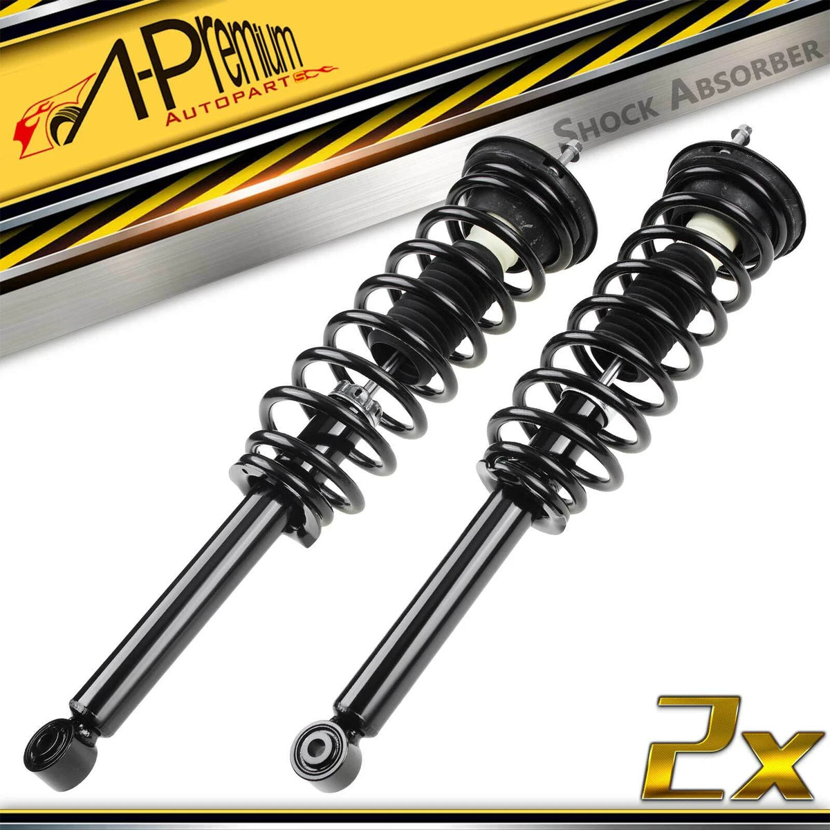 Set of 2 Rear Struts w/ Coil Springs for Lexus LS430 (2001–2003) 172342