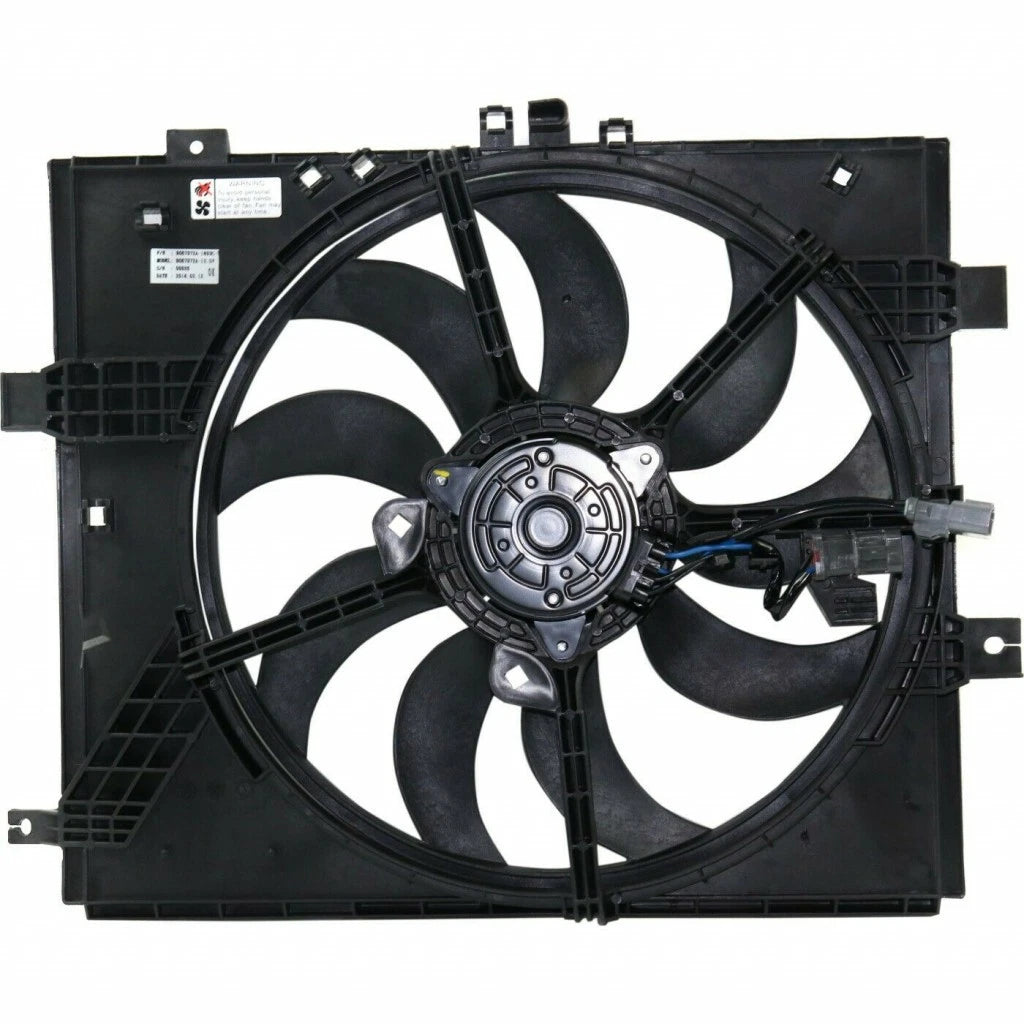 Cooling Fan Assembly for Nissan Versa (2012–2019) MLX-SHE1601-421-0-CL360A50, NI3115143