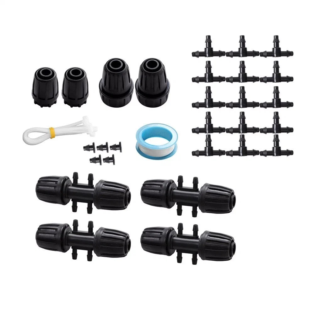 Drip Irrigation System for Garden (240FT) - Emitters & Barbed Fittings