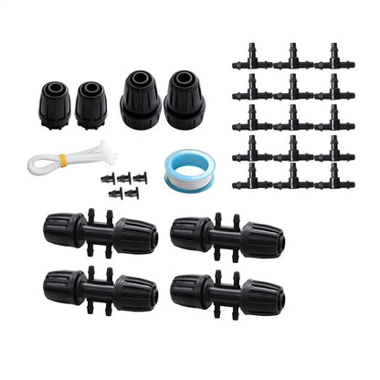 Drip Irrigation System for Garden (240FT) - Emitters & Barbed Fittings