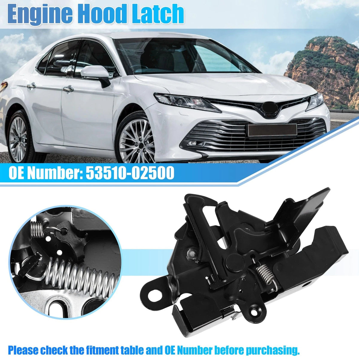 Hood Latch Lock for Toyota Camry (No.53510-06280)
