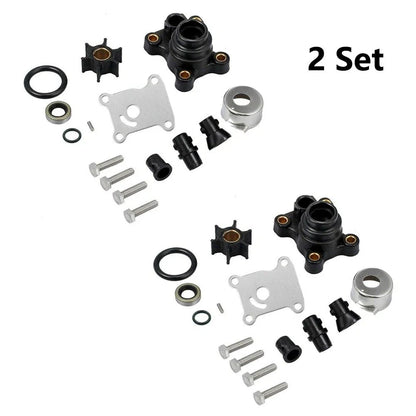 Set of 2 Water Pump Impeller Kit for Johnson Evinrude (9.9-15HP) 394711