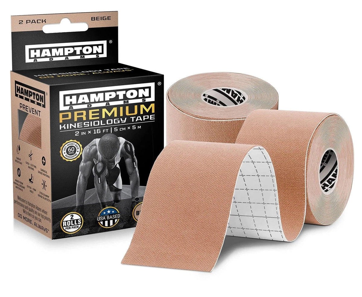 2X Kinesiology Tape for Hampton Adams (Pack of 1) Beige