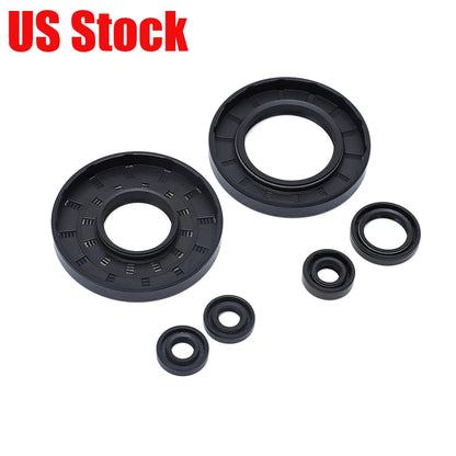 6X Rubber Engine Oil Seals Kit for Yamaha DT1 DT2 RT1 (1968–1972) 93103-30044-00, 93103-42045-00, 93101-20048-00