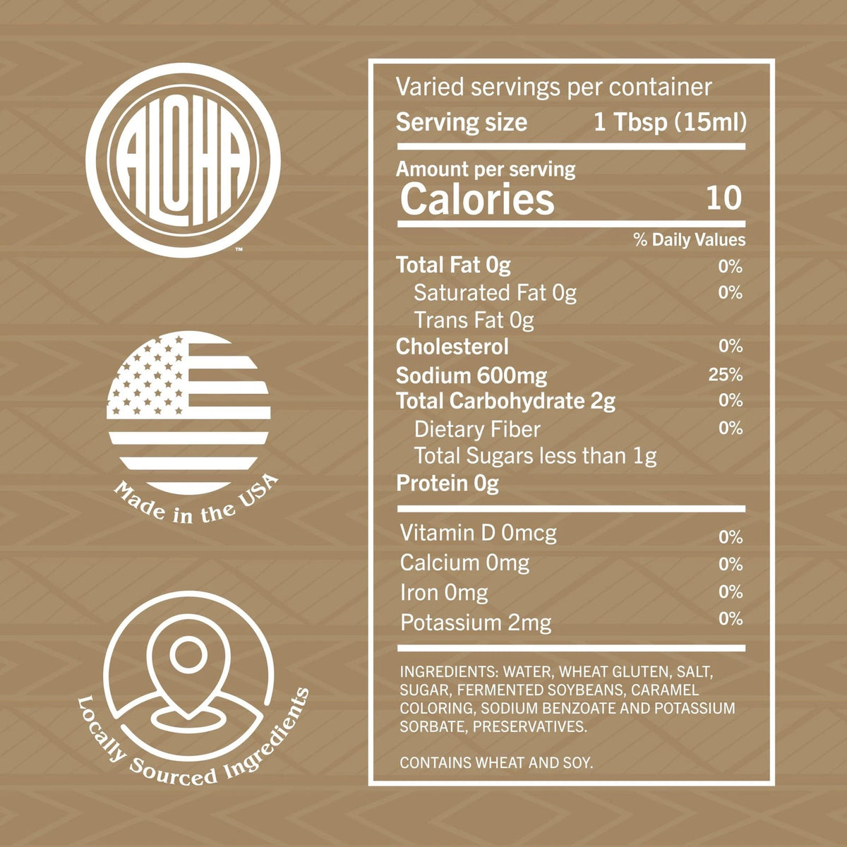 Aloha Shoyu Gold Premium Soy Sauce - Bold Flavor - 24 oz