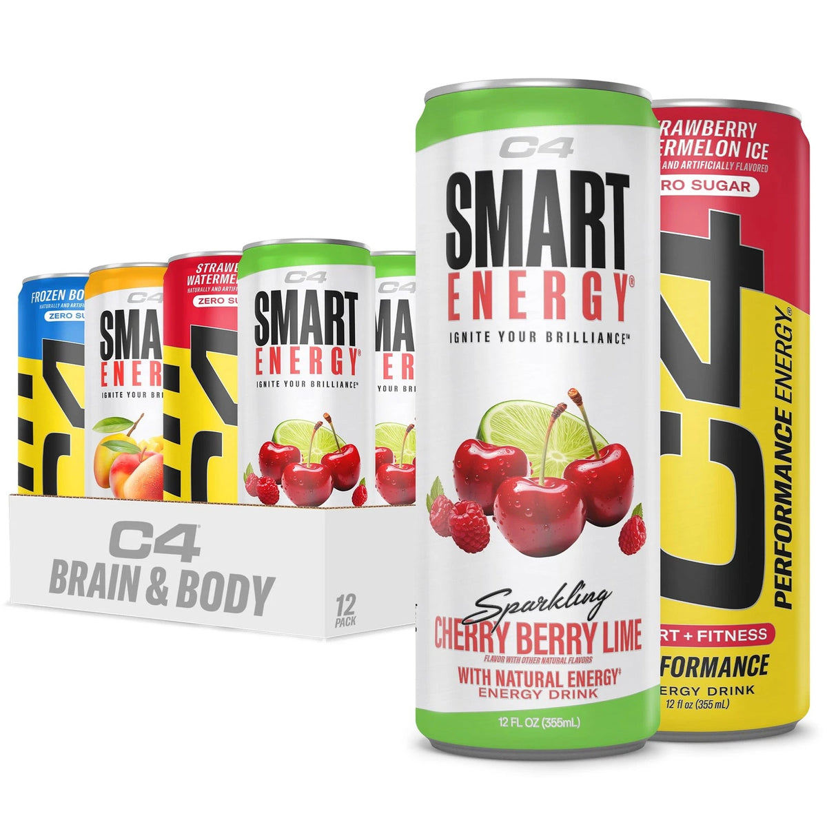 Energy Drink Variety Pack for Performance (12 Cans)