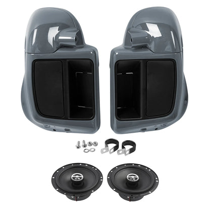 Vented Lower Fairings for Harley CVO Street Glide (2014–2023) Gunship Gray