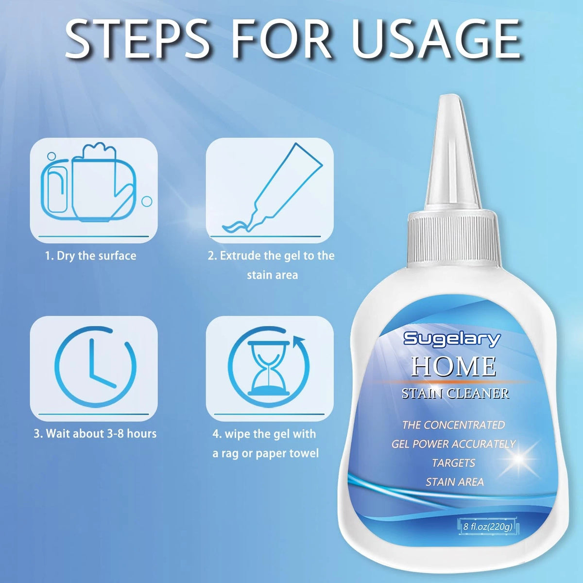 Mold Stain Cleaning Gel for Washing Machine (8 fl oz)