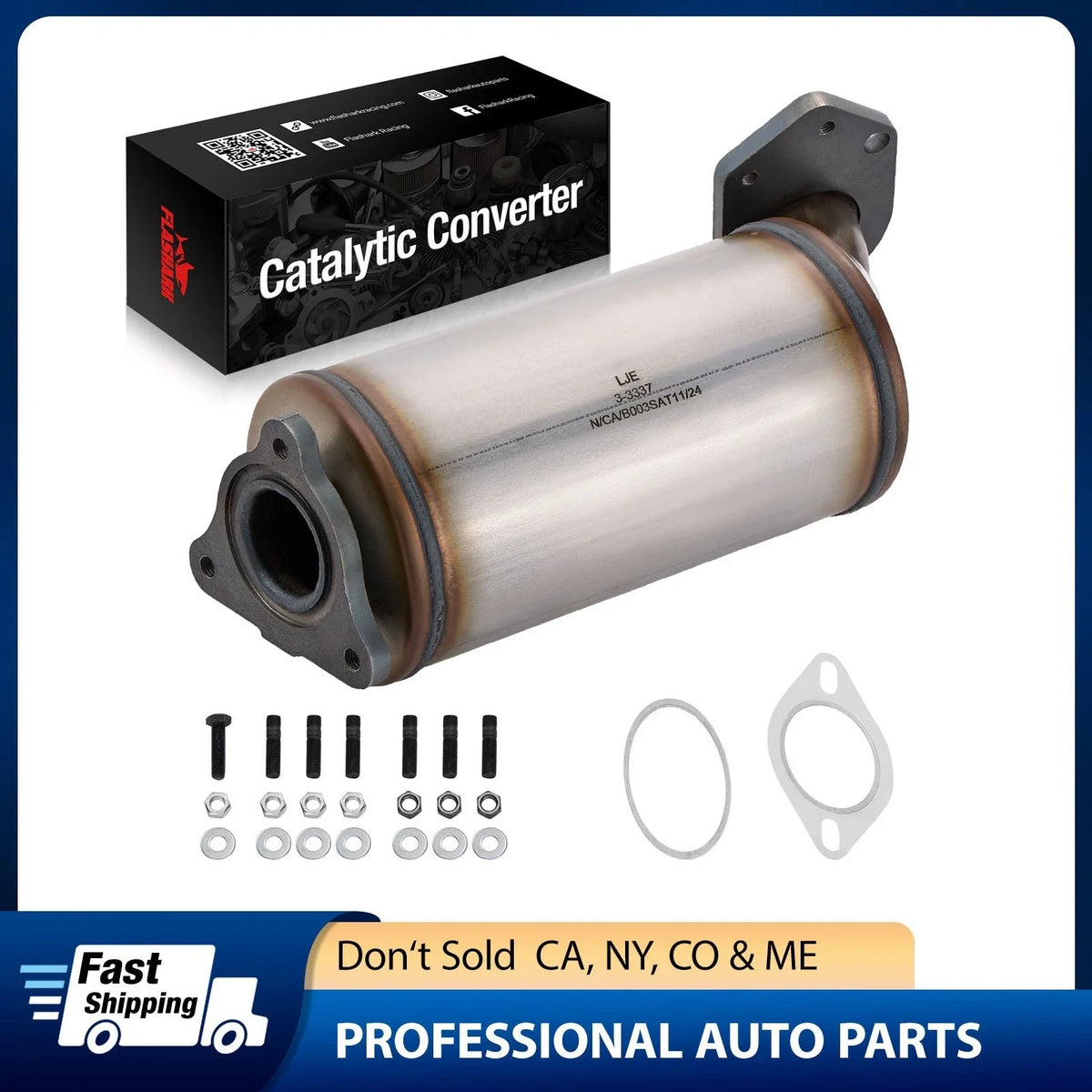 Front Catalytic Converter for Chevrolet Malibu (2013–2015) Impala (2014–2019) 2.5L