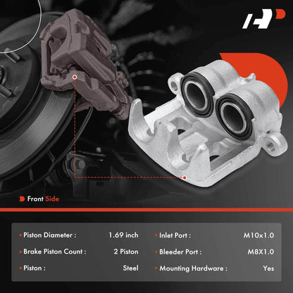 A-Premium Pair Front Brake Calipers for Mazda MPV (1992–1998, 2000–2006) - LA9533980, S10H3361X, LC623371X, LD4733990, S1Z13398Z