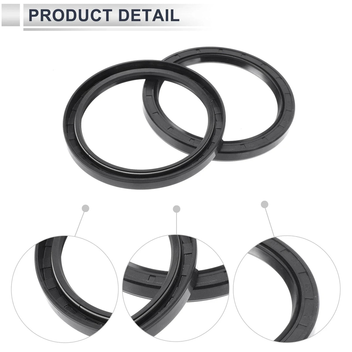 Set of 5 Oil Seal Ring 85x105x10mm for Rotary Shaft (Nitrile Rubber)