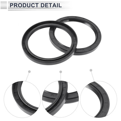 Set of 5 Oil Seal Ring 85x105x10mm for Rotary Shaft (Nitrile Rubber)