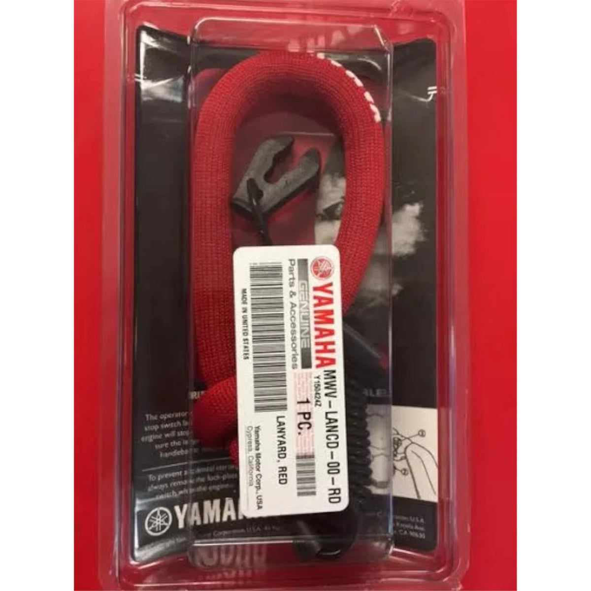 PWC Safety Lanyard for Yamaha Wave Runner (MWV-LANCD-00-RD)