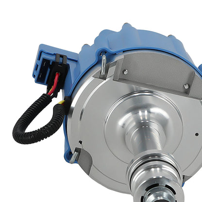 Ignition Distributor for Ford 351C 351M 400 429 460 (HEI Blue Male Cap)