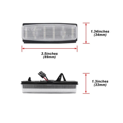 2Pcs 18-SMD LED License Plate Lights for Mazda Miata MX-5 (2006–2015)