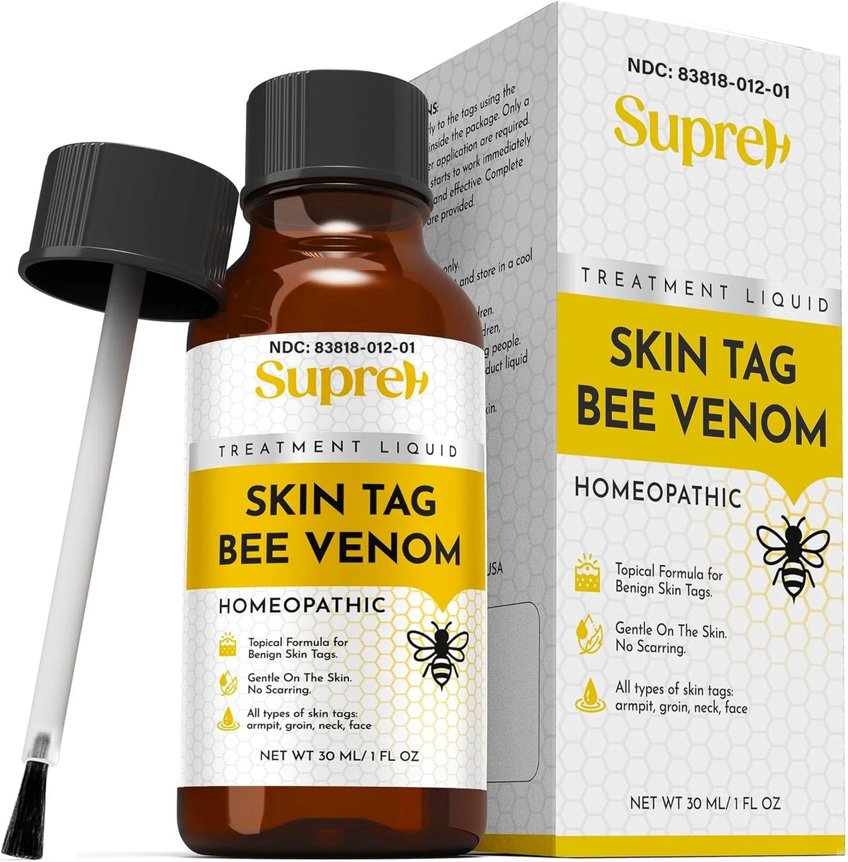 Fast-Acting Bee Venom Wart Skin Tag Remover for Men and Women (20 m)