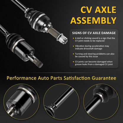 Set of 2 CV Axle Shafts for John Deere Gator XUV 855D 825i