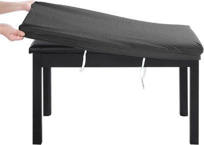 Piano Bench Cover for 2-Person Bench (27.7" L x 12" W) Stretch Jacquard