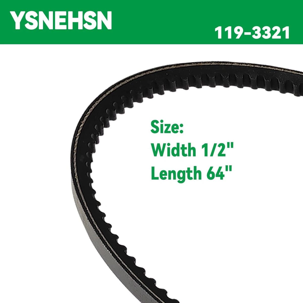 Drive Belt for Exmark Toro (Fits 1/2" x 64)