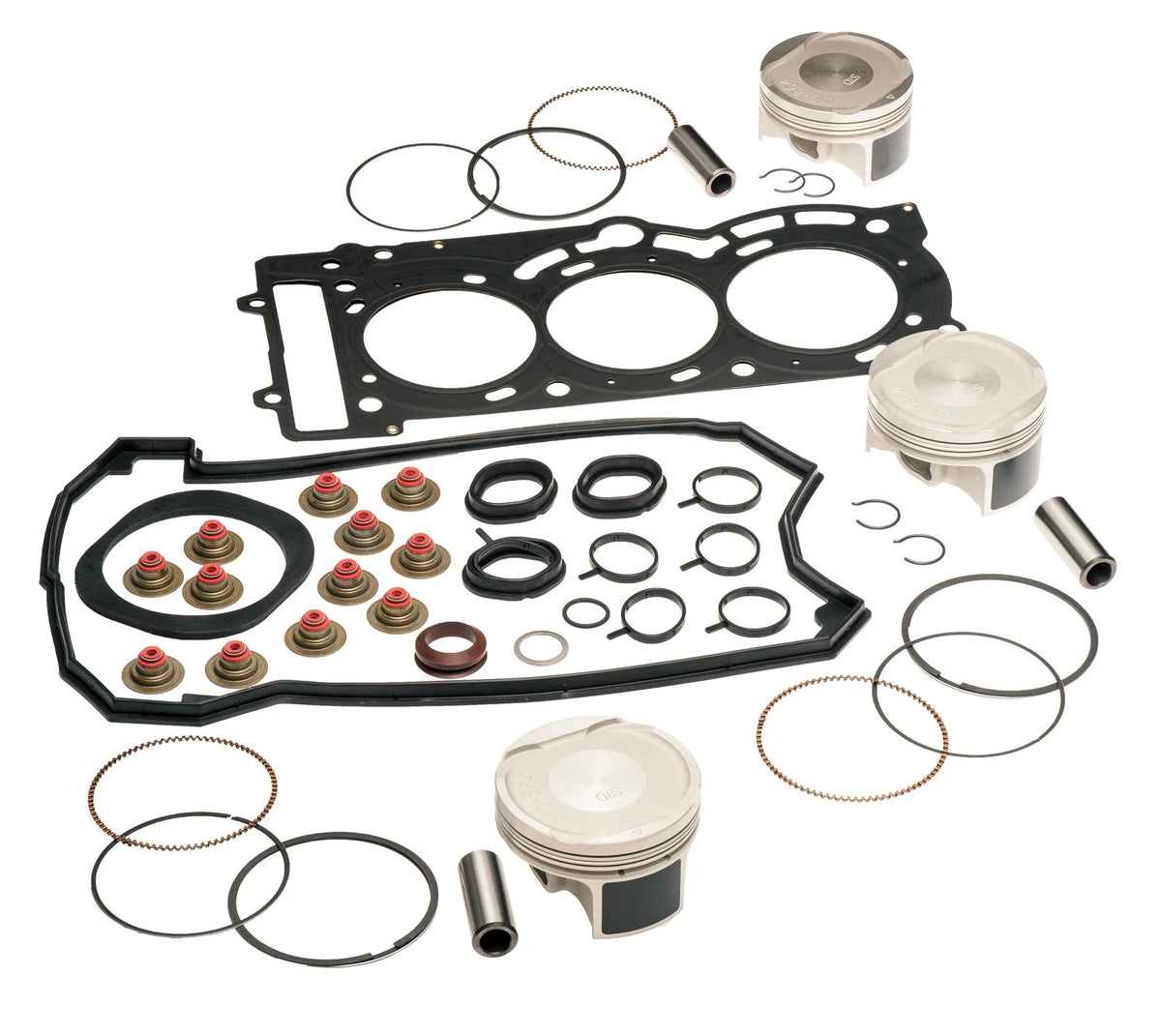 Top End Rebuild Piston Gasket Kit .50MM Over for SeaDoo Spark GTI GTS 900 (2014–2023) - 010-864-12P