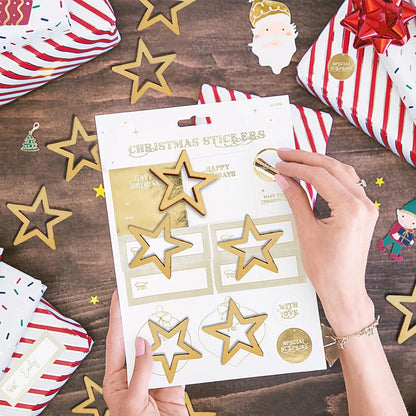 25pcs 50mm Wooden Star Embellishments for Scrapbooking Decoration