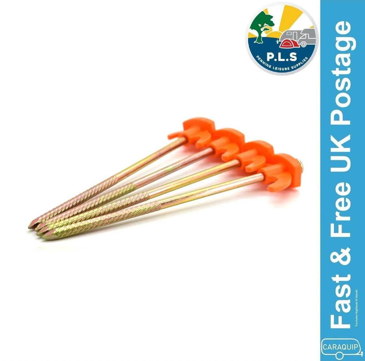 Set of 4 Heavy Duty Tent Pegs for Camping - PLS 140015