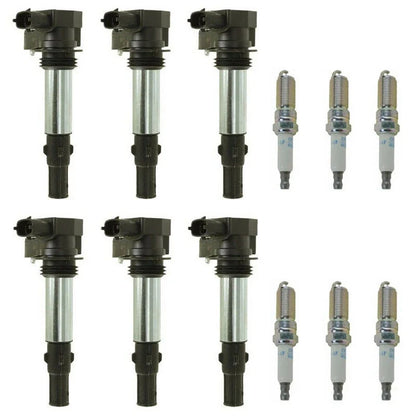 6X Ignition Coils & Spark Plugs for Cadillac Buick Saab 9-3 (2003–2011) UF375