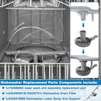Lower Spray Arm Assembly for Dishwasher (No Known Part Numbers)