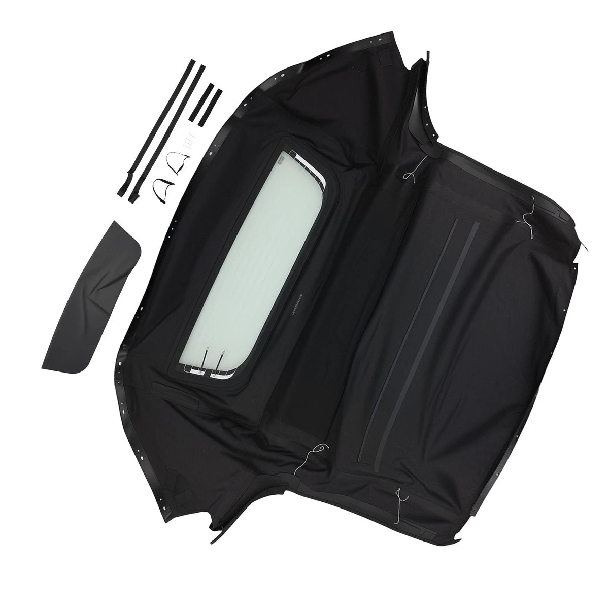 Black Glass Window Top for Honda S2000 (1999–2009) PVC Convertible Cover
