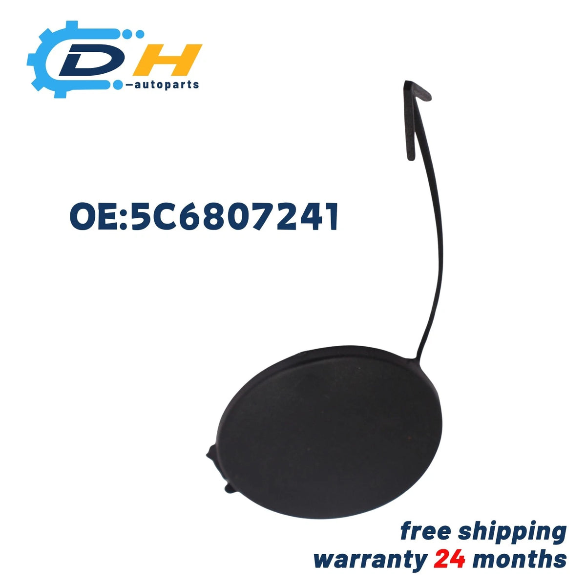 Tow Eye Cover for VW Jetta (2011–2014) 5C6807241, 5C6807241BGRU