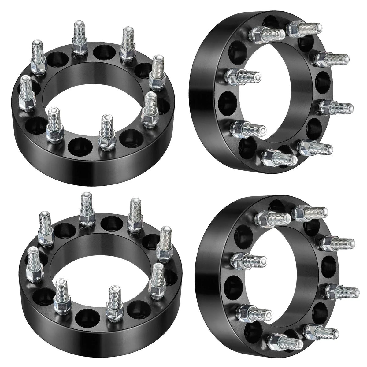 2" 8x6.5 Wheel Spacers for Ford F-250 F-350 (1988–1998) 9/16" Studs 8-Lug