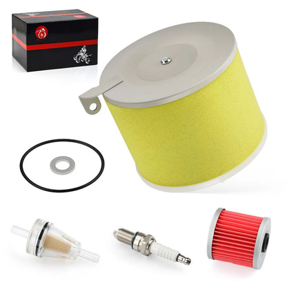 Air Filter Foam Holder Kit & Oil Filter for Kawasaki Bayou KLF220 KLF250 KLF300B (1990–2004)