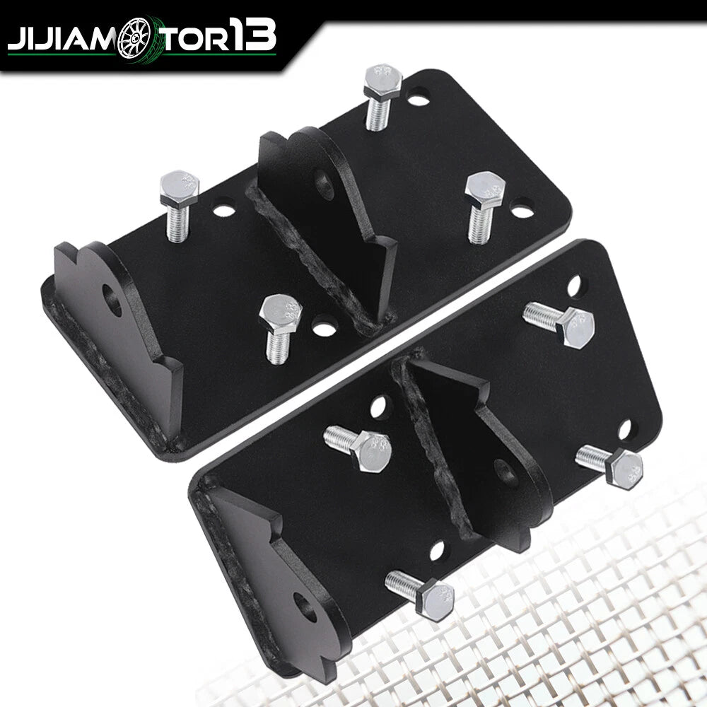 1 Pair Engine Swap Adapter Plate Mount Bracket for Chevy LS LSX (1973–1999) J-02EMA4502ABK, EW-C164