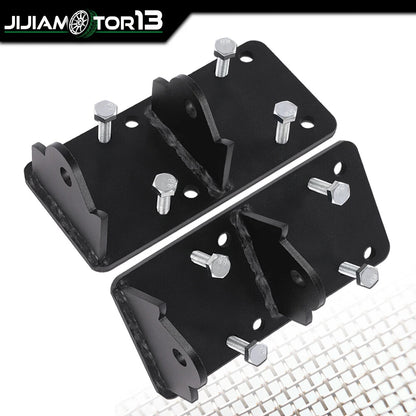 1 Pair Engine Swap Adapter Plate Mount Bracket for Chevy LS LSX (1973–1999) J-02EMA4502ABK, EW-C164