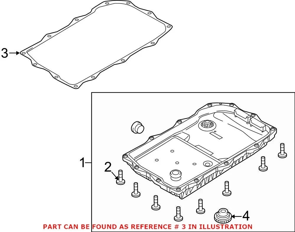 Transmission Oil Pan Gasket for Chrysler 300 (2005–2010) 52854760AA