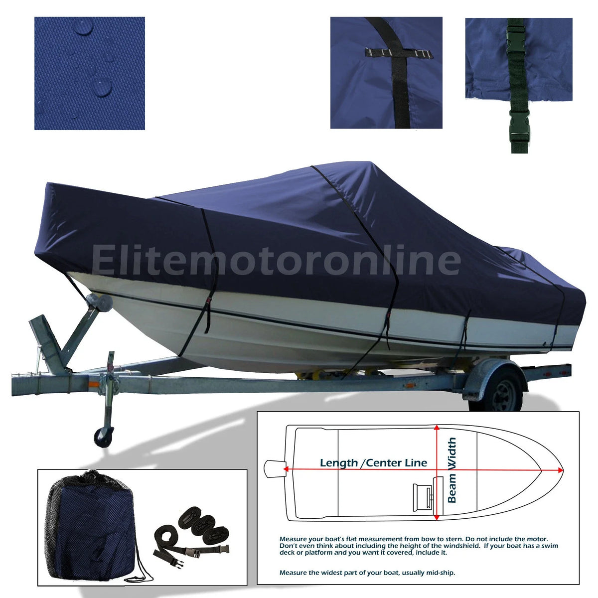 Deluxe Waterproof Boat Storage Cover for Maxum 2400 SCR (2000–2005)
