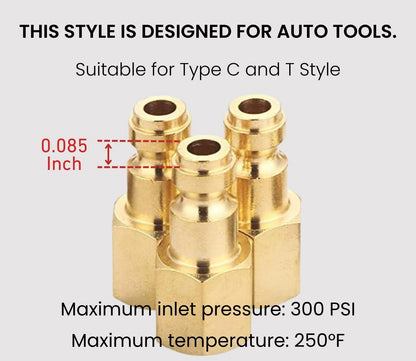 14-Piece Coupler and Plug Kit for T TANYA Hardware