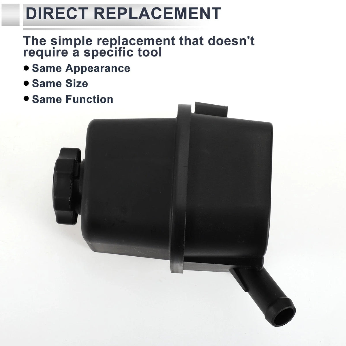 Power Steering Reservoir for Chevrolet Camaro (2010–2015) No. 92233427 Black