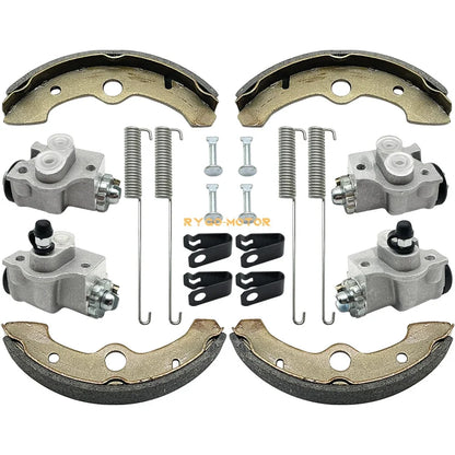 Set of 4 Front Brake Wheel Cylinders w/Shoes for Yamaha Big Bear 350 (1998–2006)