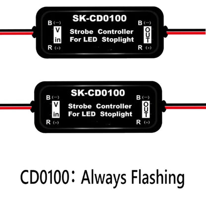 2PC Flash Strobe Controllers for Car LED Brake Stop Light