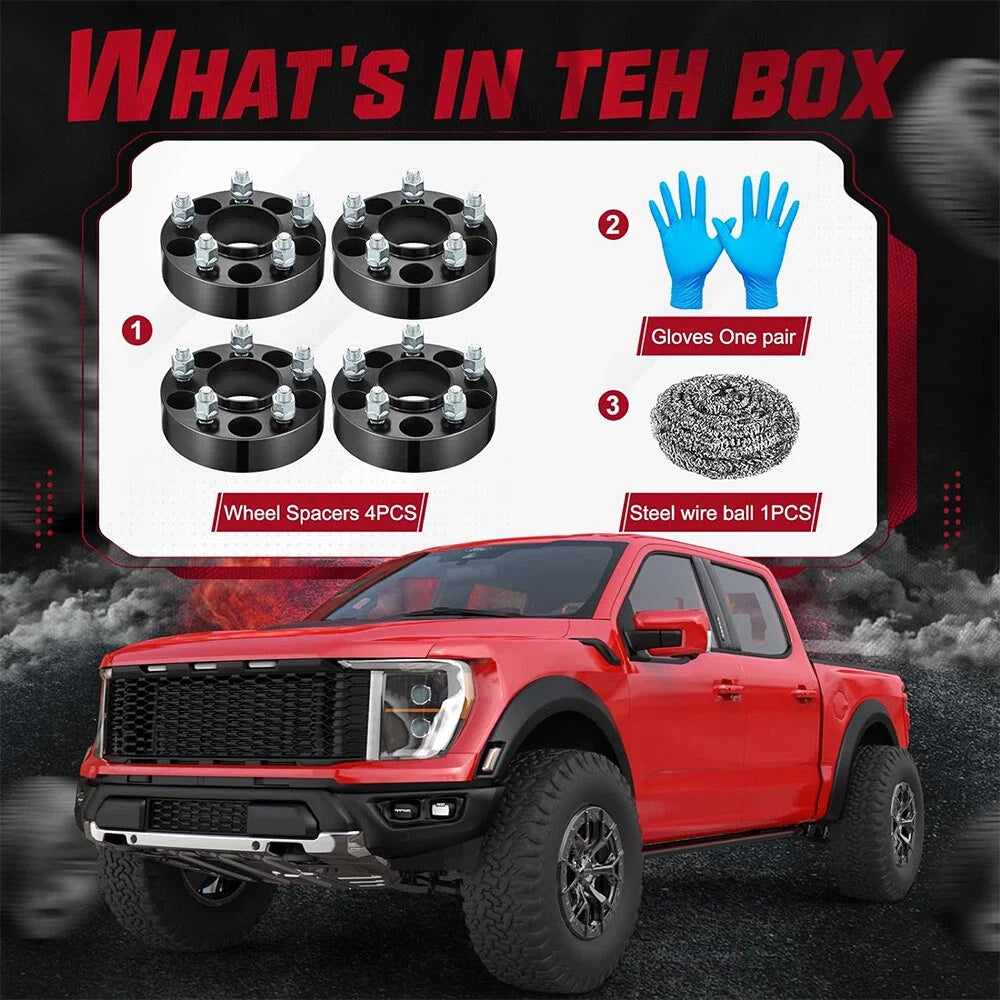 Set of 4 Hubcentric Wheel Spacers for Ford Mustang Edge Ranger (1994–2023)