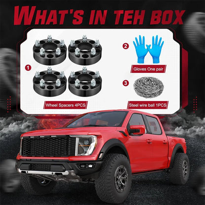 Set of 4 Hubcentric Wheel Spacers for Ford Mustang Edge Ranger (1994–2023)