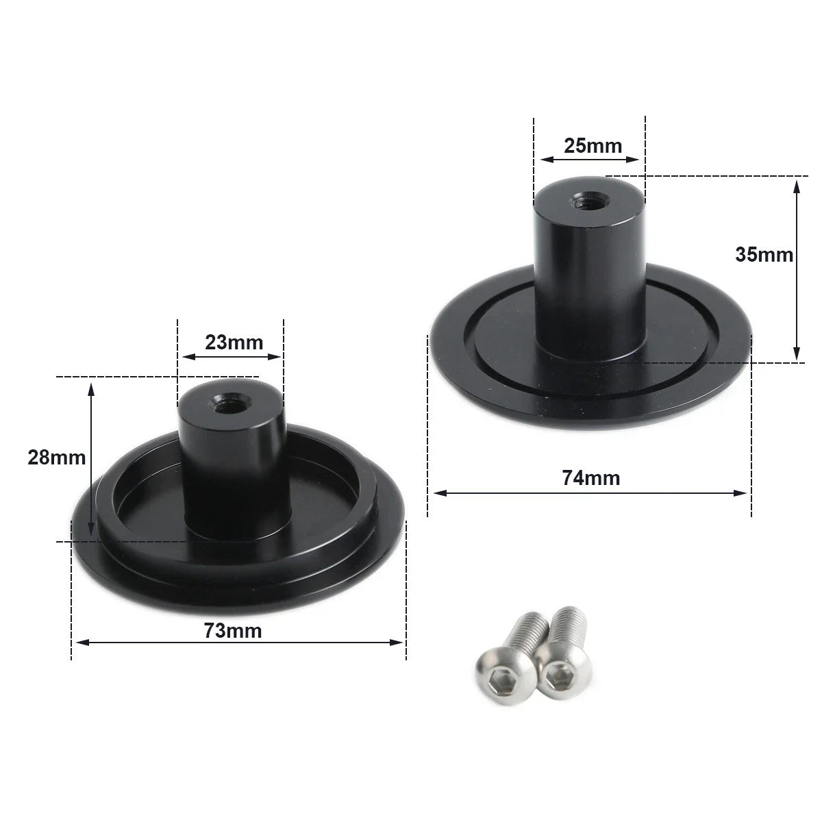 Rear Axle Plugs for BMW R1200S (2006–2007), R1200ST (2005–2007), R1200RT (2005–2015)