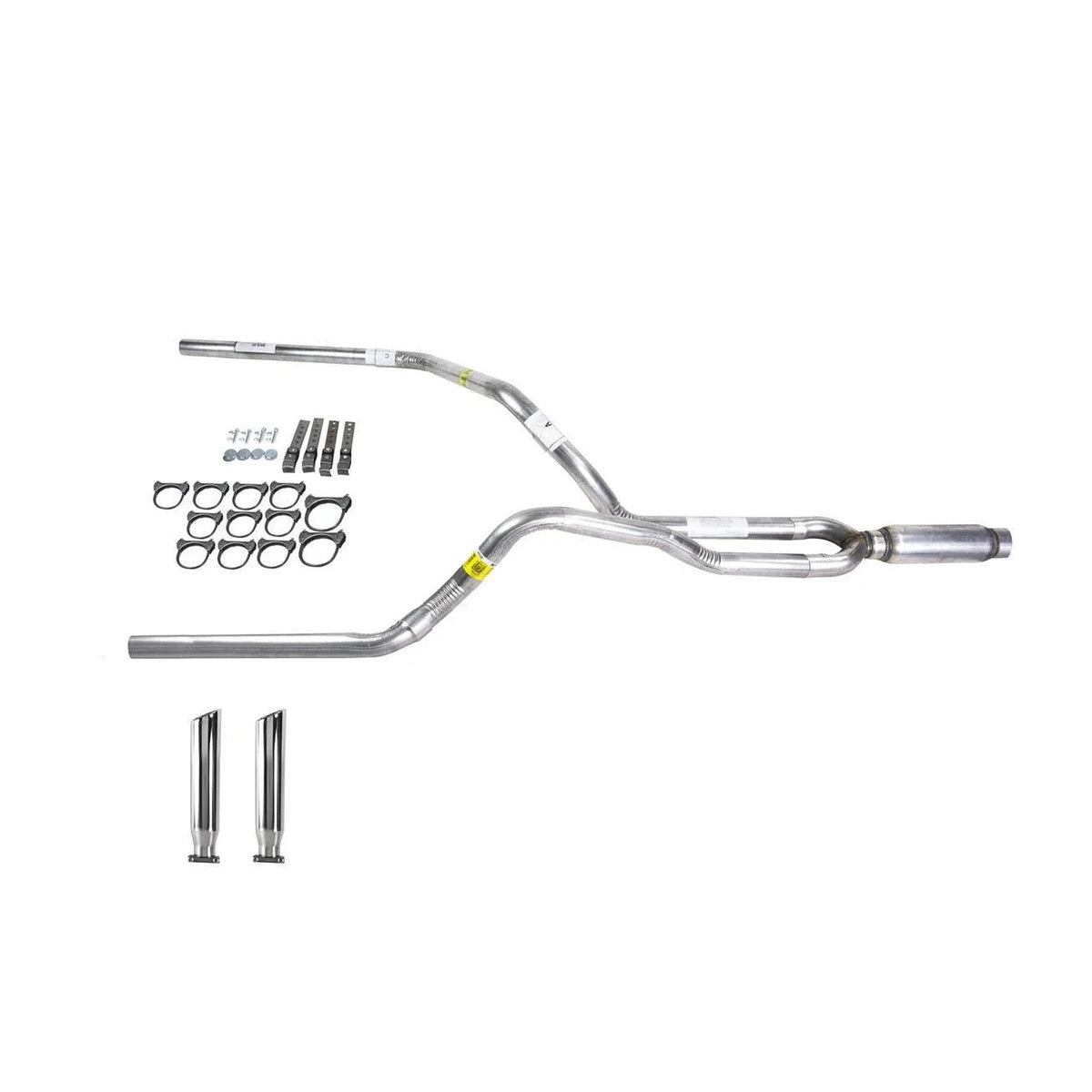Dual Exhaust 2.5" Pipe Glass Pack Muffler for Ram (1994–2001)