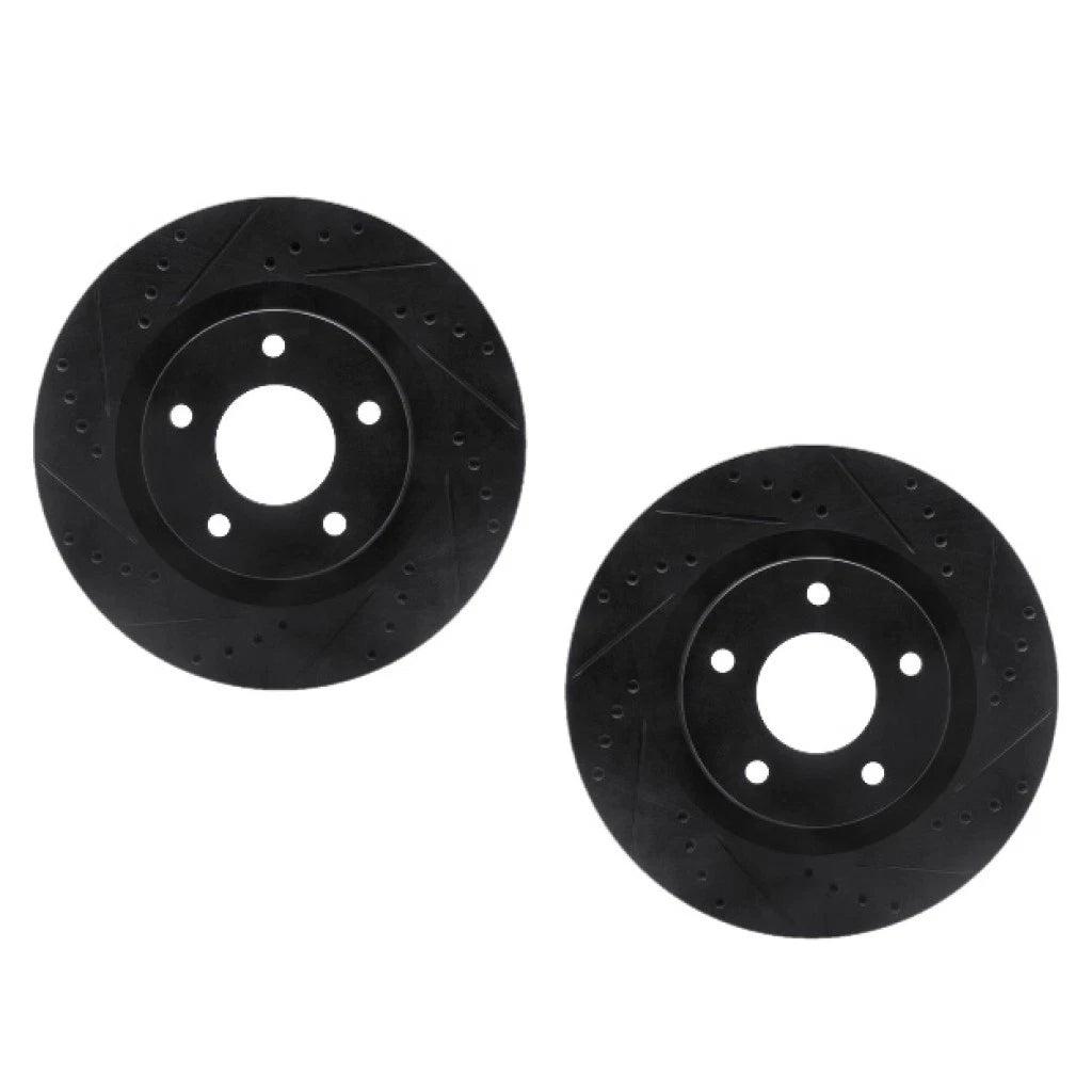 Rotor Set Rear for Dodge Avenger (2008–2014) | Drilled and Slotted | ALX-PAU-DF-8002-39000-CLA5